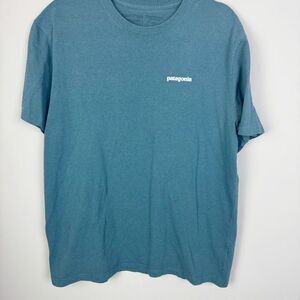 PATAGONIA | Relaxed Fit Teal Blue Short Sleeve Classic Tee Men’s Size Large